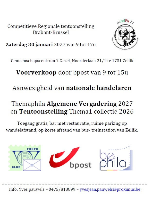 Competitieve Regionale tentoonstelling & Voorverkoop AsZelFil'27